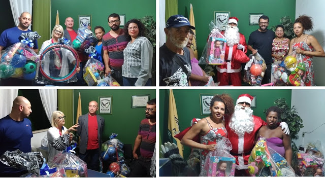 Leia mais sobre o artigo PADRÃO ÁGUIAS ENTREGA BRINQUEDOS PARA APAE TERESÓPOLIS E PARA COMUNIDADE DA ÁLVARO PANÁ, NA FONTE SANTA.